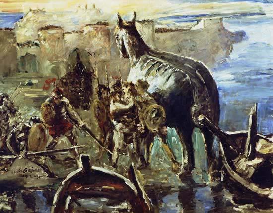 Lovis Corinth Trojanisches Pferd von Lovis Corinth, China oil painting art
